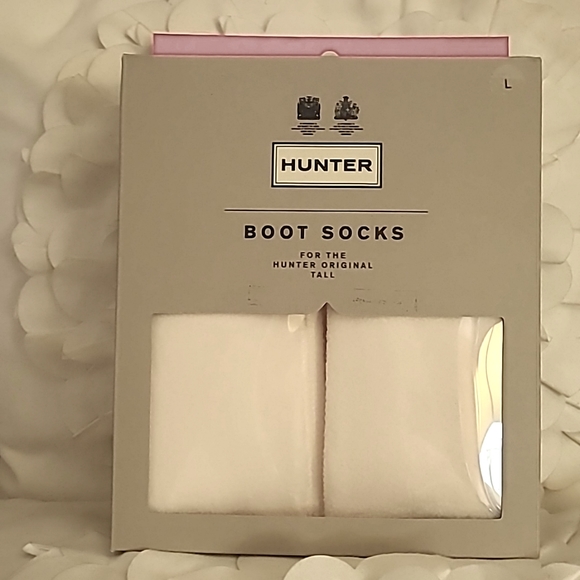 Cream Hunter boot socks large size. Free USA shipping. New with box. - Picture 1 of 4